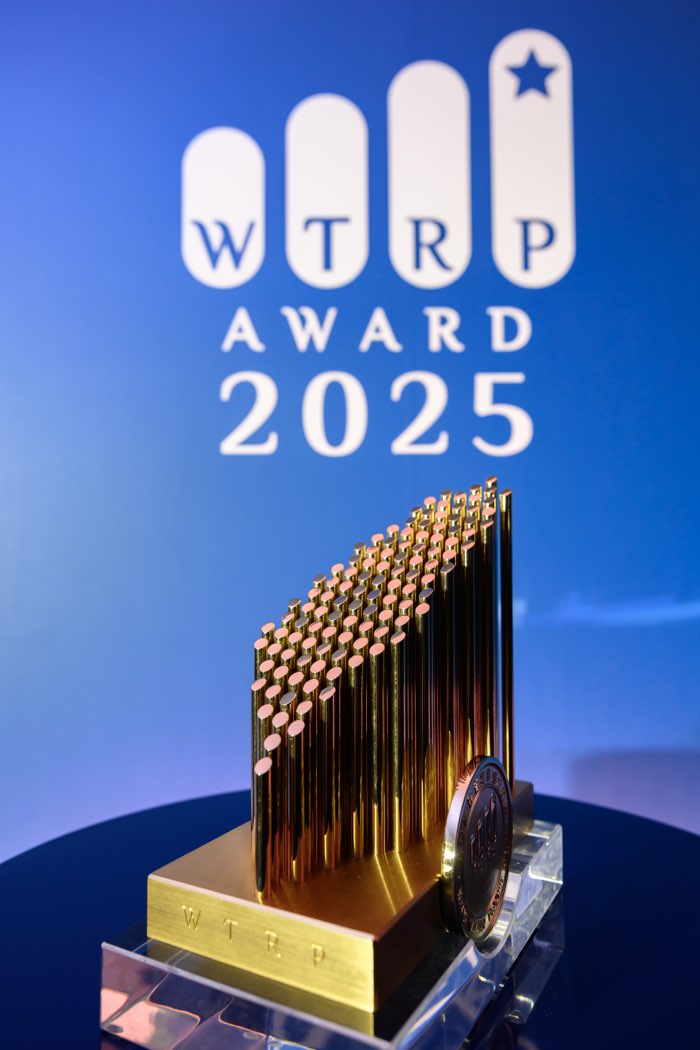 WTRP AWARD 2025 榮譽獎座
